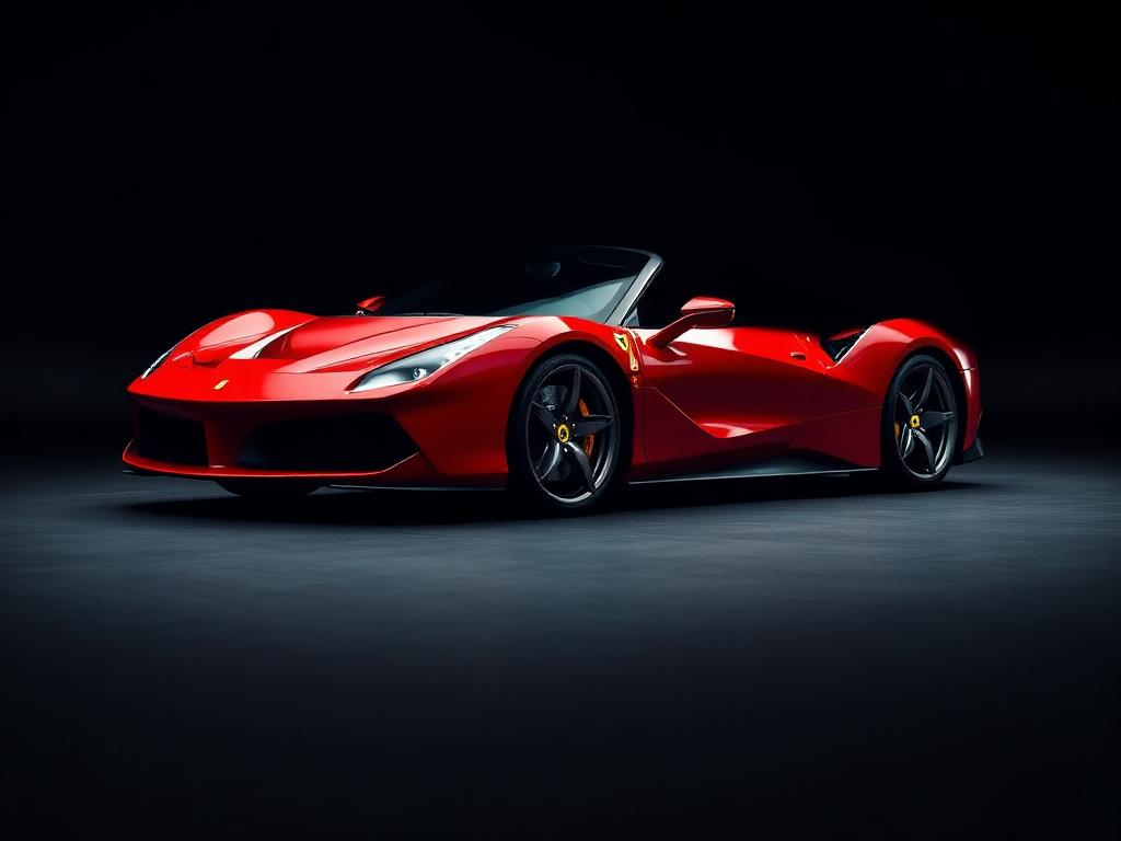 A red Ferrari, the headline wish